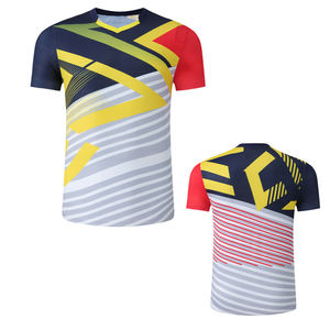 Vente en gros de maillots de football rétro en molleton surdimensionnés écologiques, t-shirt sportif personnalisé pour hommes en polyester/coton - Product Image 5
