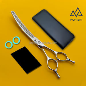 Kalite VG10 Pet bakım makas 7 inç 52 diş kavisli köpek bakım makas Pet bakım ürünleri - Product Image 2