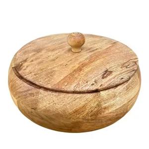 Boîte à chapati en bois moderne, conteneur de rangement pour pain et roti - Product Image 4