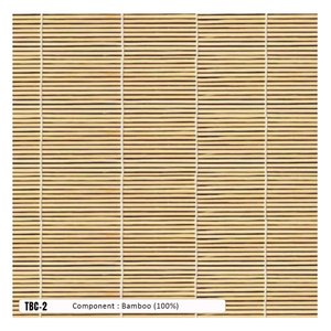 ม่านม้วนไม้ไผ่ขนาด 2.2 มม. แบบกำหนดขนาดเองได้ ขายดี คุณภาพสูง เป็นมิตรกับสิ่งแวดล้อม ป้องกันแสง 100% แบบฝรั่งเศส - Product Image 2