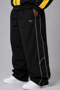 Coupe-vent oversize personnalisé à blocs de couleur avec logo brodé contrastant, passepoil réfléchissant, imperméable, style sportif, pour homme, vente en gros - Product Image 3