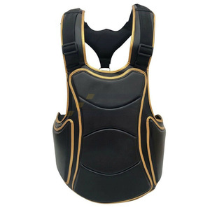 promotionCustomized Logo Black Color Training and Sparring Fighting Chest Guard Adjustable Fitted Professional <b>Boxing</b> - Product Image 1
