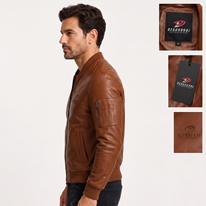 Veste en cuir pour homme de qualité supérieure, conçue pour un style intemporel, un confort durable et une chaleur fiable en toutes saisons. Prix de gros. - Product Image 3
