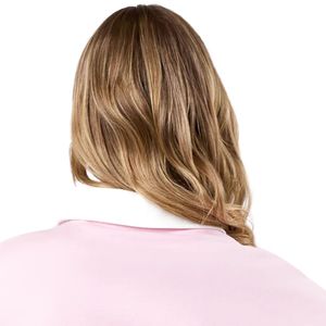 Sudadera Polo de Manga Larga Rosa Bebé para Mujer, Corte Holgado, Estilo Casual, Top de Moda, Mezcla de Algodón Suave, Cómoda para Uso Diario - Product Image 4