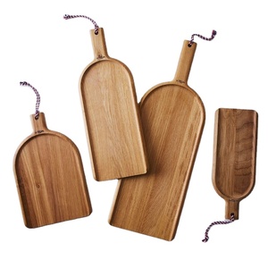Juego de tablas de servir de madera de acacia rústica de gran venta, platos de corte de madera, bandeja de cocina, 10 Uds., pedido mínimo de cocina - Product Image 1