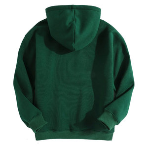Sweat-shirt à capuche unisexe en coton et polyester épais, coupe ample, épaules tombantes, personnalisable avec logo, style décontracté - Product Image 2
