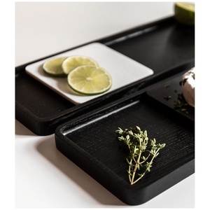 Minimalist Long Shape Wooden Serving <b>Trays</b> Smooth Surface Fancy Design Handmade Decorative Food Serving <b>Trays</b> Hot Selling - Product Image 6