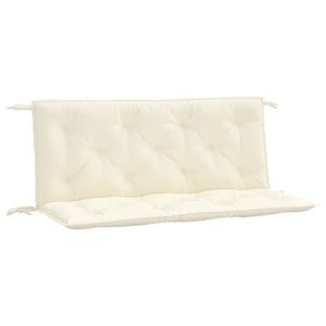 Juego de 2 Cojines para Banco de Jardín, Color Blanco Crema - Product Image 2