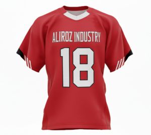 Maillots de football personnalisés verts en polyester respirant imprimé, coupe courte, pour la saison estivale, avec techniques de découpe automatisées - Product Image 1