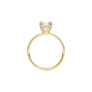 Bague de fiançailles et de promesse REYES, bijoux de luxe haut de gamme, or massif 14 carats, diamant de laboratoire HPHT CVD, pour femme, cadeau d'anniversaire - Product Image 5