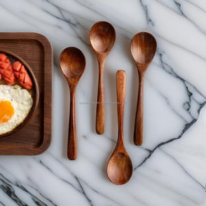 Cucharas de madera de primera calidad para una vida sostenible Juego de cucharas ecológicas Cuchara de madera desechable al por mayor de La India - Product Image 1