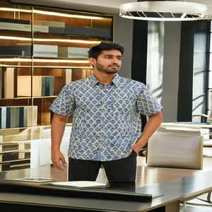 Men's Fitted <b>Shirts</b> Knit Tees <b>Shirt</b> for Men Casual Lightweight <b>Shirts</b> Men's <b>Shirt</b> Printed Cotton Fabric <b>Shirts</b> for Office - Product Image 2