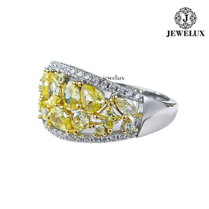 High Quality Jewelux Men's <b>Gold</b> Plated <b>Cocktail</b> <b>Ring</b> With Crystal Rhinestones Pave Setting Crown Shape Hiphop Style Jewelry - Product Image 3