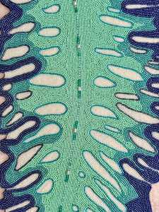 <b>Black</b> Gold Luxury Beaded Eco-Friendly Durable Handmade Rectangle Table <b>Runner</b> Fabric Mats - Product Image 4