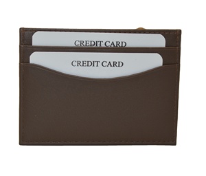 Porte-cartes minimaliste en cuir PU, motif crocodile, portefeuille fin, options de couleurs marron, orange, beige - Product Image 3
