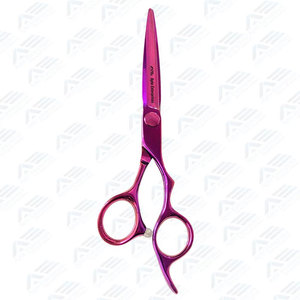 Ciseaux de salon en acier inoxydable avec repose-doigts réglable pour une coiffure de précision, ciseaux de coiffure professionnels de 5,5 pouces - Product Image 3