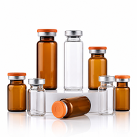 Flacons en verre injectables, bouteilles d'huiles essentielles, contenants de stockage, flacons compte-gouttes