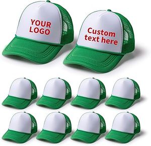 Lot de 10 casquettes de camionneur vierges de qualité supérieure avec corde décorative, unisexe, pour personnalisation par transfert thermique et graffiti - Product Image 4
