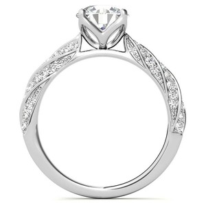 Anillo de Moissanita en Plata de Ley 925 con Baño de Oro de 14K, Certificado, para Compromiso, Boda, Novia, Lujoso, Solitario, Brillante, 4g, Joyería - Product Image 4