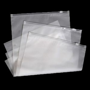ถุงซิปล็อคใสแบบพลาสติก PVC/EVA/PE  แบบฝ้า  พร้อมโลโก้สั่งทำพิเศษ  สำหรับบรรจุภัณฑ์ถุงเท้า - Product Image 3