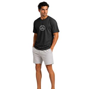 T-shirt de sport pour homme, noir, Essential Flow, léger, respirant, col rond, manches courtes, fitness, gym, entraînement, vêtements de sport - Product Image 1
