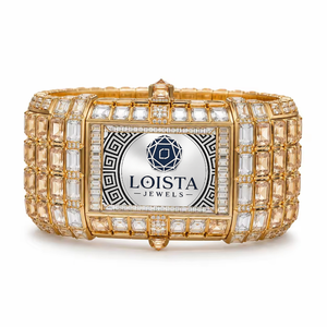 นาฬิกาหรูหราทันสมัยใหม่ล่าสุด ผลิตด้วยมือ พร้อมกลไกควอตซ์ หน้าปัดกระจกมอยส์ซาไนต์คุณภาพสูง จากผู้ผลิต LOISTA JEWELS - Product Image 2