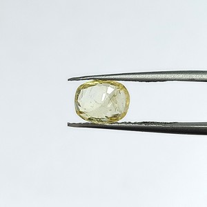 พลอยแซฟไฟร์สีเหลืองทรงคุชชั่นธรรมชาติ 2.82 กะรัต จากศรีลังกา สำหรับทำเครื่องประดับ พร้อมแผนภูมิราตติ 3.25 YSON-25 - Product Image 4