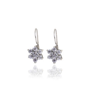 Pendientes de Cristal con Diseño Floral, Hechos a Mano en India, Elegantes y Brillantes, para Mujeres y Niñas, Ideales para Fiestas - Product Image 1