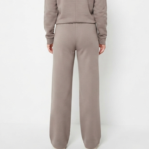 OEM <b>Winter</b> Women's Clothing Blank Streetwear 100% Cotton Custom Sweat Pants Fleece Terry Baggy Cotton Elastic Waist <b>Trousers</b> - Product Image 6