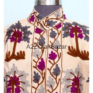 Chaqueta Cotrise Bordada a Mano con Cuello Mandarín, Diseño Vintage, Ecológica, de Secado Rápido, Transpirable, con Forro de Algodón, para Primavera y Otoño - Product Image 3
