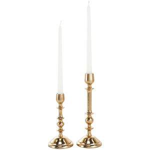 Portavelas Decorativo de Aluminio Dorado para Mesa, para Decoración de Mesa de Comedor, Portavelas de Aluminio - Product Image 6