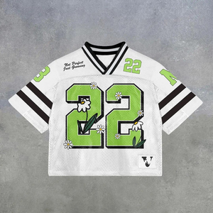 Camiseta Deportiva Personalizada de Malla de Poliéster, Estilo Boxy, de Alta Calidad, Camiseta Corta de Malla, Jersey de Fútbol Sublimado - Product Image 6
