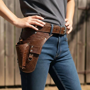 Ceinture porte-outils en cuir de haute qualité pour fleuristes, ceinture de jardinage premium robuste et réglable avec logo personnalisé, en gros, à vendre - Product Image 1