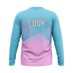 T-shirt à manches longues col rond, manches longues, sublimation, séchage rapide, unisexe adulte, haut de sport unisexe toutes saisons - Product Image 2