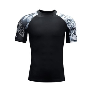 <b>Mens</b> Fitness Short Sleeve T Shirt Quick-Dry Breathable Training Wear Bodybuilding <b>Tight</b> <b>Compression</b> Shirts - Product Image 2