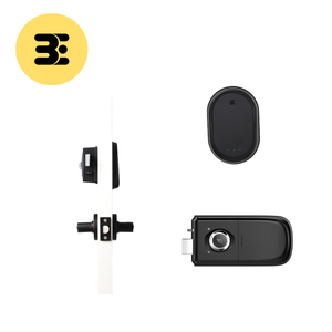 Cerradura de puerta inteligente con wifi y control remoto, con botón de bloqueo y entrada sin llave. - Product Image 2