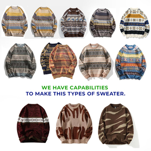 Suéter de Punto a Cuadros Casual para Mujer, Cuello Redondo, Diseño Personalizado, Invierno, Fabricante de Prendas de Punto de Bangladesh, OEM - Product Image 3