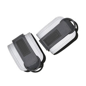 Top Quality New Arrival Padded Gym Black Cable Ankle Cuffs Fitness Accessories s Ankle <b>Straps</b> for Cable Machines - Product Image 1