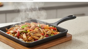 Plat chauffant en fonte de qualité supérieure, couleur noire, design élégant, parfait pour servir à la table, idéal pour les restaurants par ACMI India - Product Image 6