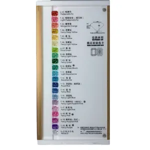 spinel/CZ gemstone color chart Color card of Artificial gems 2021 English and Chinese edition