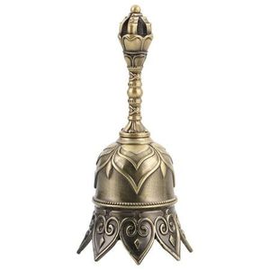 Magnifique cloche à main en laiton pour la cérémonie d'Aarti, rituel religieux, décoration de salle de méditation, artisanat classique, festival porte-bonheur - Product Image 4
