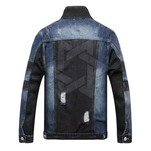 <b>Long</b> Sleeve Everyday <b>Men</b> Jeans <b>Jacket</b> Custom Printing Apparel Factory Supplier Urban <b>Men</b> Jeans <b>Jacket</b> - Product Image 2