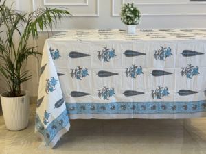 Juego de Manteles de Algodón con Estampado a Mano de Diseño Floral, Estilo Boho, Personalizable para Decoración del Hogar de Estilo Indio - Product Image 6