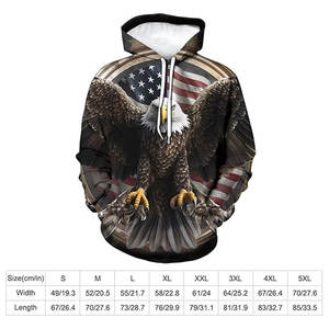 Sudaderas con capucha con bandera americana, sudaderas con capucha con estampado de animales y montañas, estampado patriótico de EE. UU., sudaderas informales para hombre, jersey informal de manga larga - Product Image 5