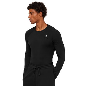 Camiseta Deportiva de Manga Larga para Hombre, Ajustada, Negra, para Gimnasio, Entrenamiento, Fisicoculturismo, Fitness - Product Image 4