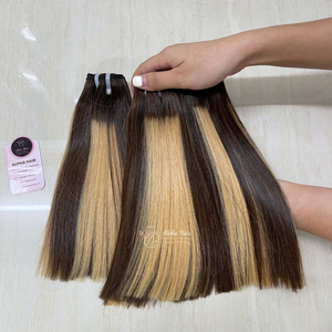 Venta caliente de verano Más barato Color de moda Crudo Sin procesar Hueso Recto Enredo Libre Calidad Premium Peluca de cabello crudo Extensiones de cabello - Product Image 2