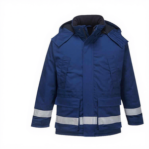 Veste de sécurité réfléchissante rouge avec capuche, coupe classique, pour la protection au travail et la sécurité - Product Image 5