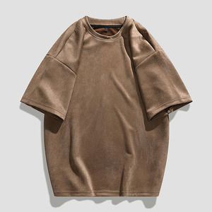 เสื้อยืดผู้ชายไซส์ใหญ่ สีพื้น ผ้าฝ้าย แขนสั้น คอกลม สไตล์ลำลอง ย้อมสีเรียบ ทรงพอดีตัว ระบายอากาศได้ดี แห้งเร็ว - Product Image 4