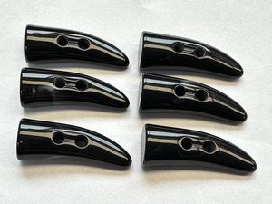 Custom High Quality Polished Animal Buffalo Horn <b>Toggles</b> Handmade Eco-Friendly Natural Color Mix Art Collectible Garment - Product Image 2