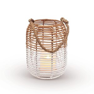 Top quality <b>lanterns</b> for weddings white <b>rattan</b> <b>lantern</b> competitive price candle display holder - Product Image 3